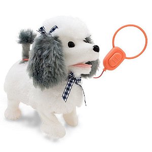 Cachorrinho Poodle Cinza Controle Play Full Pets Toyng