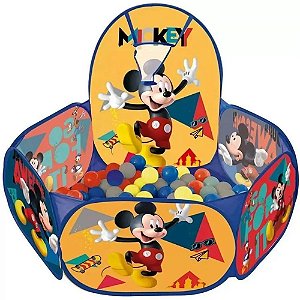 Piscina de Bolinha com Cesta de Basquete Mickey Mouse - ZIPP