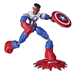 Boneco Capitão America Bend and Flex Marvel Avengers Hasbro