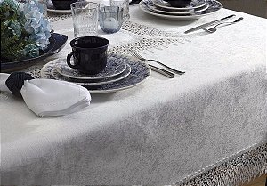 Toalha De Mesa Com Renda Guipure Palha 1.70 X 3.20 M Aneci