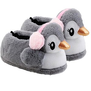 Pantufa Chinelo de Quarto Pinguim Inverno Stuff