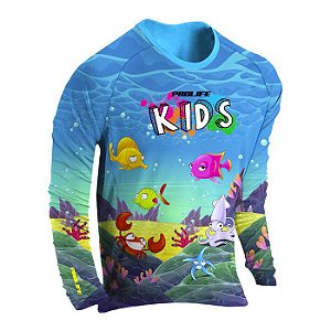 Camiseta Proteção Solar UV Upf 50+ Infantil Aquafish Prolife