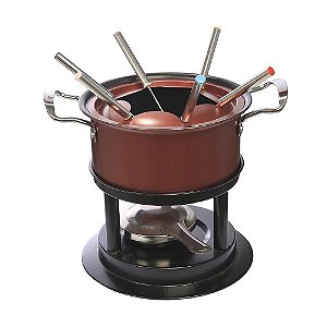 Kit Panela para Fondue Viena inox 10 Peças Hauskraft