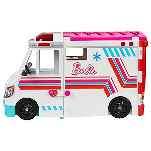 Carro da Barbie Ambulância E Clínica Móvel Mattel
