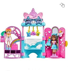 Playset - Polly Pocket - Polly - Shopping Center Doces Surpresas - Mattel