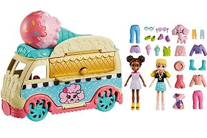 Polly Pocket Polly e Shani - Caminhão de Sorvete