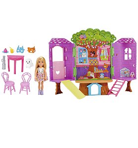 Boneca Barbie Chelsea Casa Da Árvore Tree house Mattel