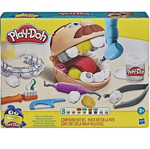Massinha Play Doh Brincando Dentista 18 Peças Hasbro