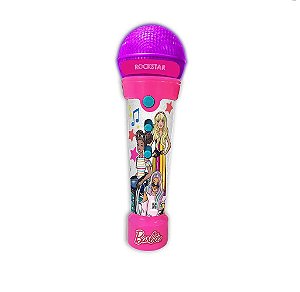 Microfone com Funções Infantil Barbie Rockstar FUN