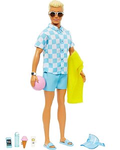 Boneca Barbie Ken Filme dia de Praia Mattel
