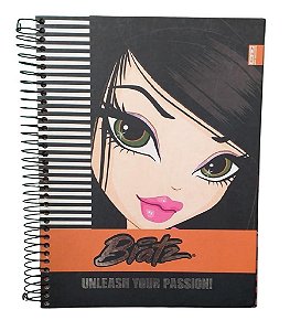 Caderno Universitário Capa Dura 10 matérias Bratz SD