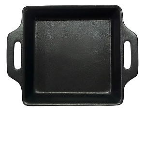 Forma Refratária Antiaderente Porcelana Branca Quadrada