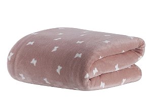 Cobertor Manta Blanket Solteiro Rosa Borboletas Kacyumara