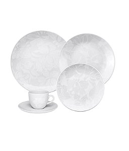 Aparelho de Jantar 20 Peças Coup Blanc Porcelana Oxford