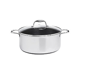 Caçarola Panela Inox 20 cm 2,7 L Hive Tripla Camada Oxford