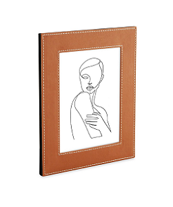 Porta Retrato Caramelo Couro Sintético Presponto 15x20 Mart