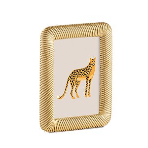 Porta Retrato Zig em Poliresina Dourado 10 x 15 Mart