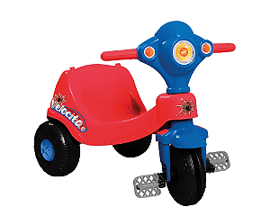 Triciclo Velocita com Proteção 2 em 1 Vermelho Calesita