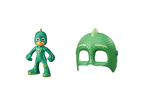 Máscara e Boneco Articulado PJmasks Largatixo Gekko Hasbro