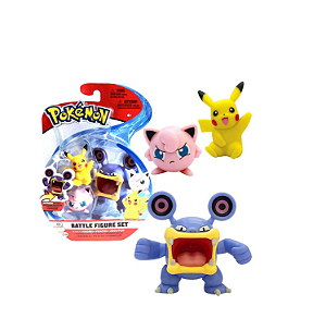 Pokemon Pack Loudred + Pikachu + Jigglypuff Sunny