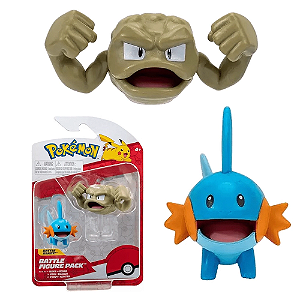 Pokémon Figura Batalha Mudkip + Geodude
