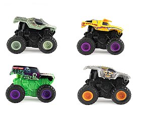 Carrinho Monster Jam Truck Click & Flip Acrobacias