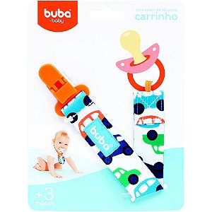 PRENDEDOR DE CHUPETA CARRINHO - BUBA BABY