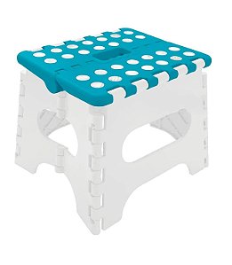 Banqueta Multiuso Dobravel Azul Infantil Buba