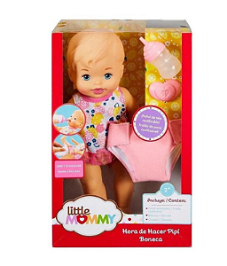 Little Mommy Boneca Bebê Hora do Xixi com Chupeta Mattel