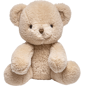 Pelúcia Urso Ursinho Huggy Bege 22 cm Antialérgico Buba