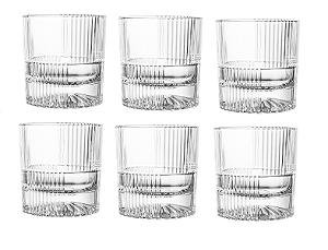 Jogo Copos de Whisky Robur 250 ml - 06 Peças