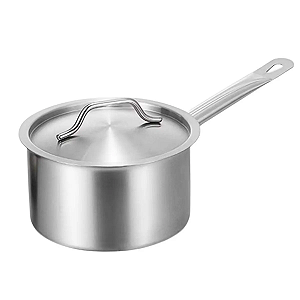 Panela Inox Fundo Triplo n. 14  1,3L Papeiro Pequena Alça