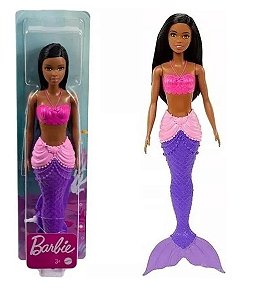 Barbie Princesa Sereia Negra Mattel