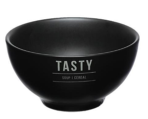 Bowl Tigela Manhattan 440 ml Preto Fosco - Kit 02 Peças