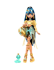 Boneca Monster High Cleo de Nile Pet Hissette Novo Visual