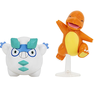 Pokemon Pack Figura de Batalha Chamander + Galarian Darumaka