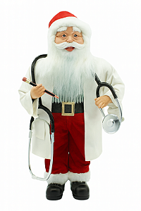 Boneco Papai Noel Médico 45cm Decoração Natal