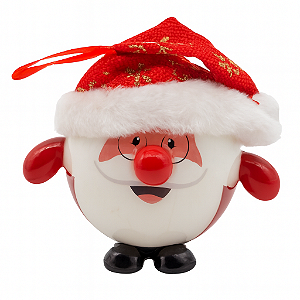 Bola de Natal Papai Noel c/ LED 8 cm -01 Unidades