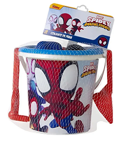 Baldinho de Areia Conjunto de Praia Spider Man Homem Aranha
