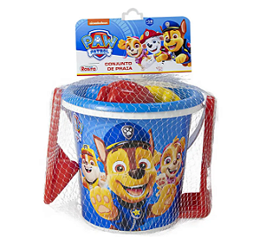 Baldinho de Areia Conjunto de Praia Patrulha Canina