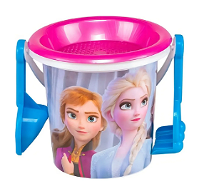 Baldinho de Areia Conjunto de Praia Princesa Frozen Disney