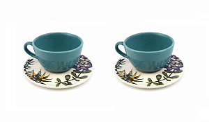 Xícara Chá / Café C/ Leite 200 ml Bothânica Oxford 02 Unid