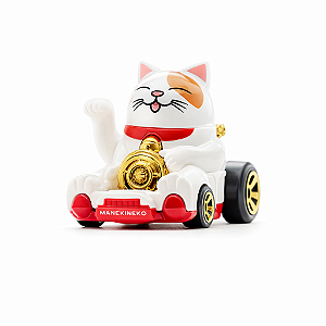 Hot Wheels  Carrinho Feline Lucky Branco  Escala 1:64