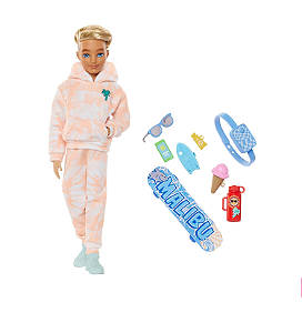 Barbie Ken Malibu Dream Besties Core Articulado  Acessórios
