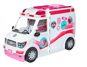 Barbie Profissões Ambulância Clínica Móvel c/ Sirene