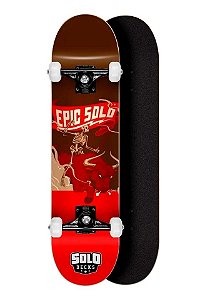 Skate Montado Semi Profissional Epic Solo 8.0" Solo Decks