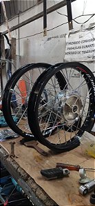 RODA RAIADA CROMADA ARO MONACO PAR