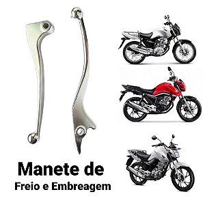 KIT MANETES FREIO E EMBREAGEM ARTE CROMO TITAN FAN START