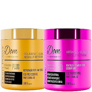 Kit Máscaras Extreme Nutrição e Power Plus Hidratação 500g