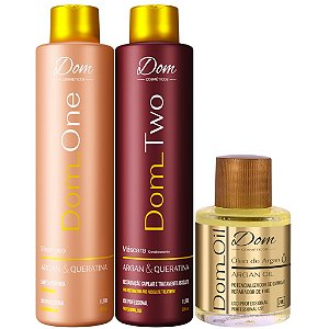 Escova Progressiva Profissional Dom Two Liso Tradicional Oil